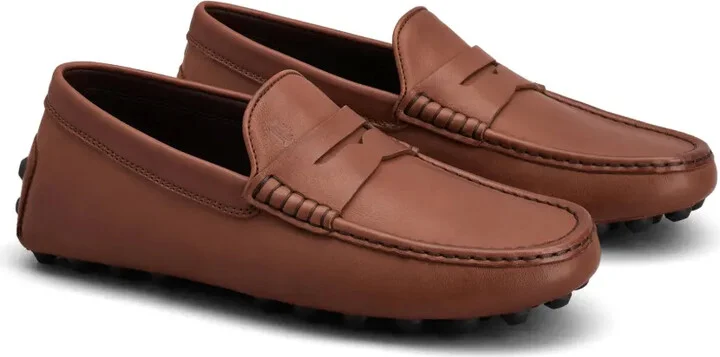Logo-Embossed Leather Penny Loafers - Image 2