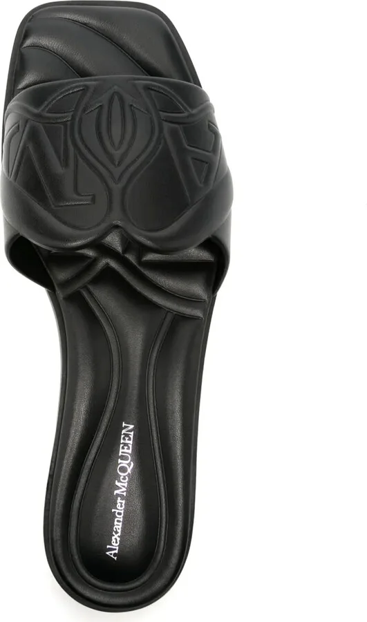 Logo-Embossed Leather Sandals - Image 4