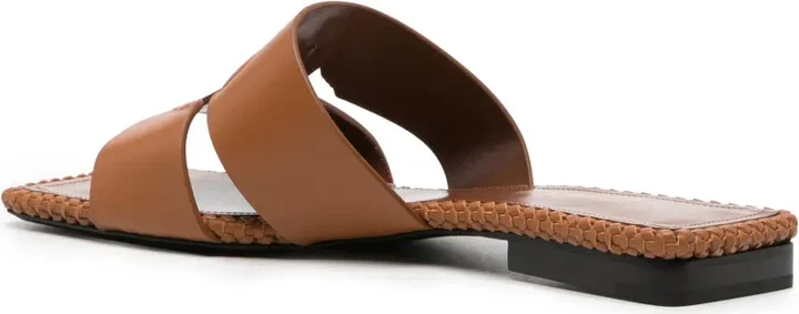 Logo-Embossed Leather Sandals - Image 3