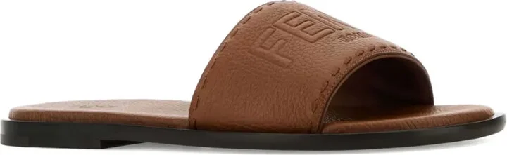 Logo-Embossed Leather Sandals - Image 2