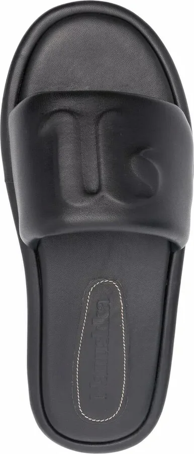 Logo-Embossed Leather Sandals - Image 4