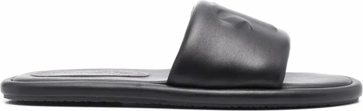 Logo-Embossed Leather Sandals
