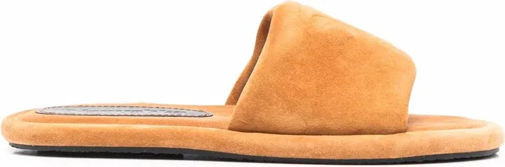 Logo-Embossed Leather Sandals
