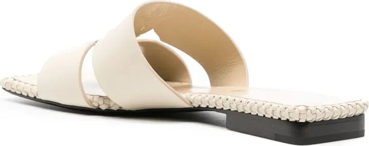 Logo-Embossed Leather Slides - Image 3