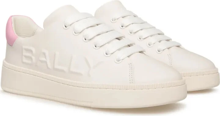 Logo-Embossed Leather Sneakers - Image 2