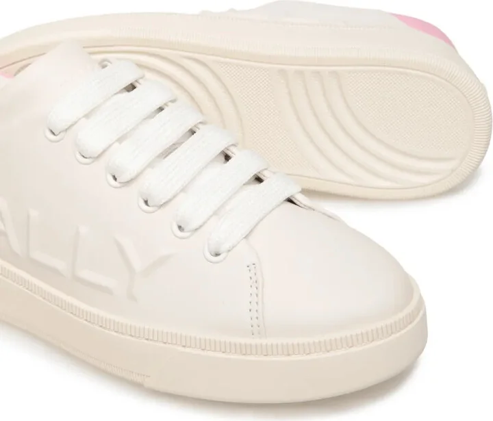 Logo-Embossed Leather Sneakers - Image 4