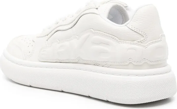 Logo-Embossed Leather Sneakers - Image 3