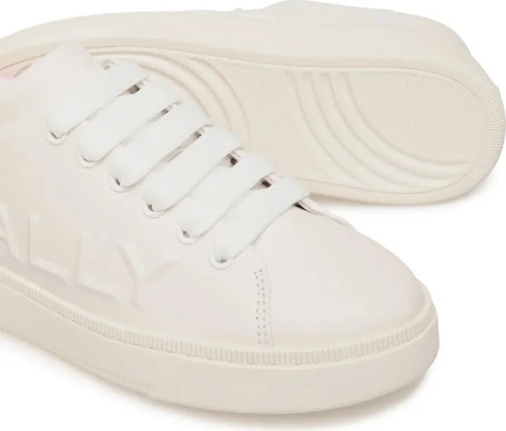 Logo-Embossed Leather Sneakers - Image 4