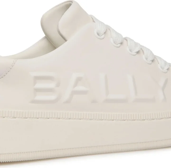 Logo-Embossed Leather Sneakers - Image 5