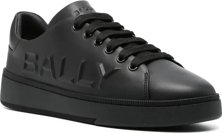 Logo-Embossed Leather Sneakers - Image 2