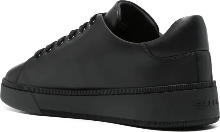Logo-Embossed Leather Sneakers - Image 3