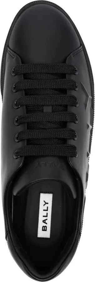 Logo-Embossed Leather Sneakers - Image 4