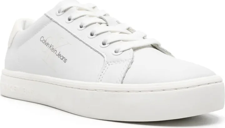 Logo-Embossed Leather Sneakers - Image 2