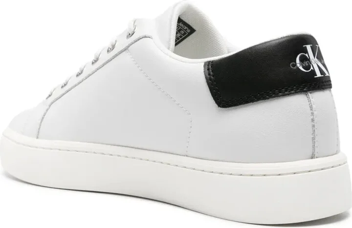 Logo-Embossed Leather Sneakers - Image 3