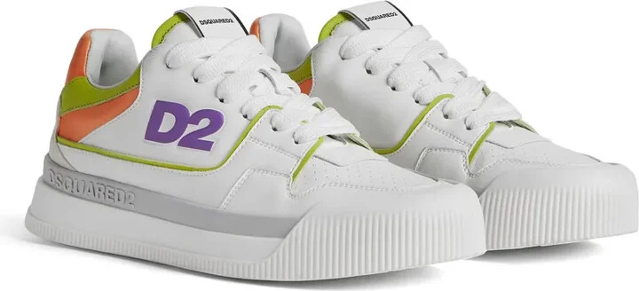 Logo-Embossed Leather Sneakers - Image 2