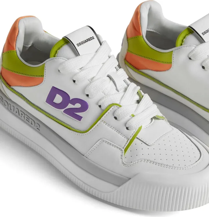 Logo-Embossed Leather Sneakers - Image 4