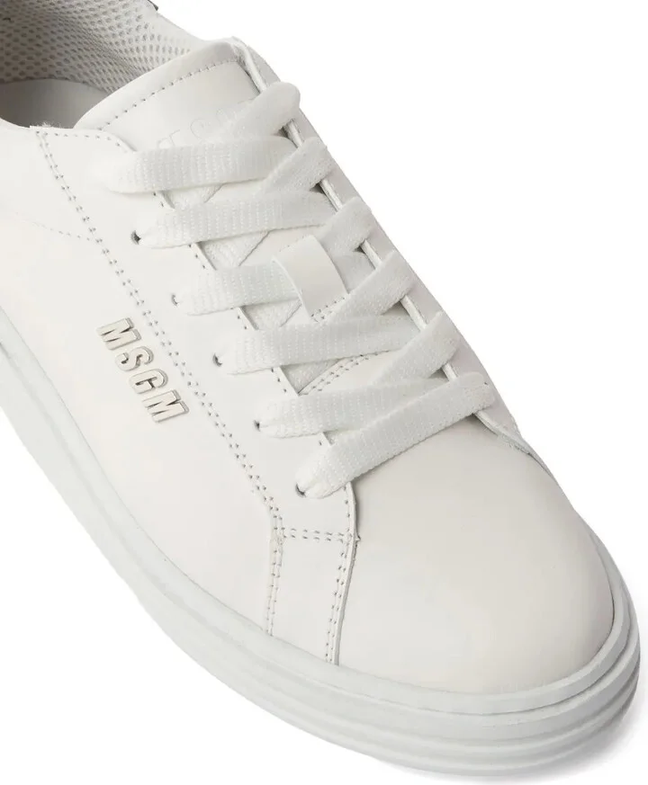 Logo-Embossed Leather Sneakers - Image 4