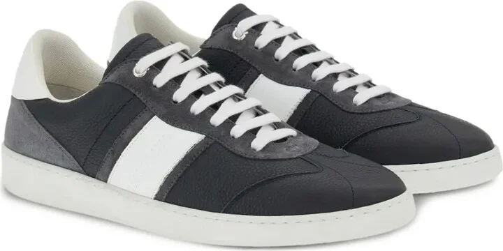 Logo-Embossed Leather Sneakers - Image 2