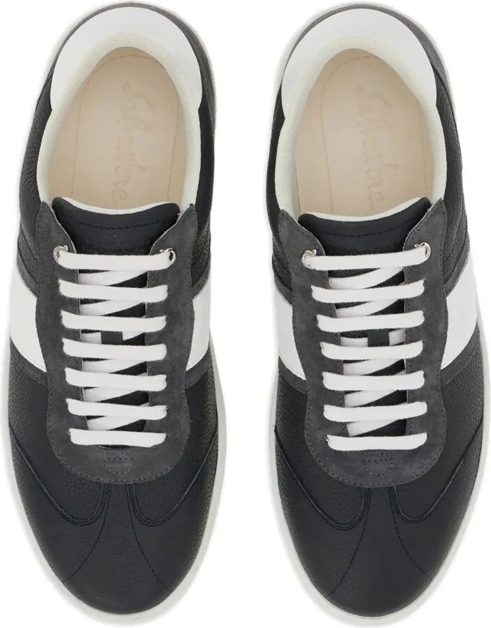 Logo-Embossed Leather Sneakers - Image 4