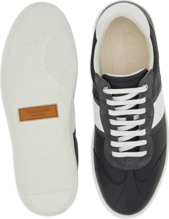 Logo-Embossed Leather Sneakers - Image 5