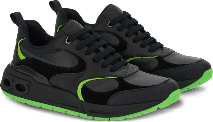 Logo-Embossed Leather Sneakers - Image 2