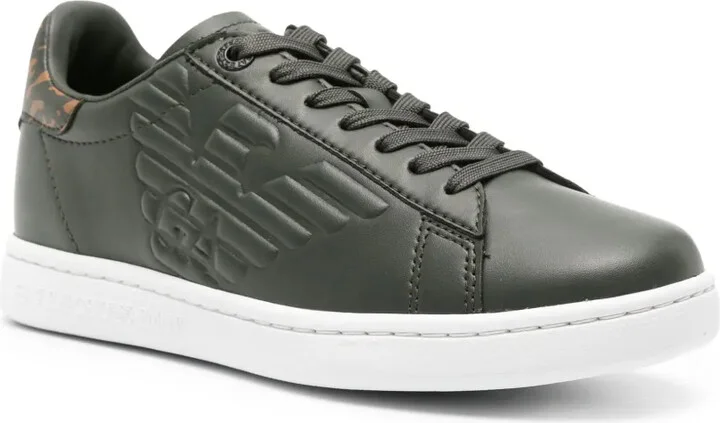 Logo-Embossed Leather Sneakers - Image 2