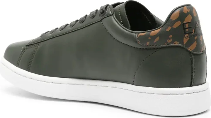 Logo-Embossed Leather Sneakers - Image 3