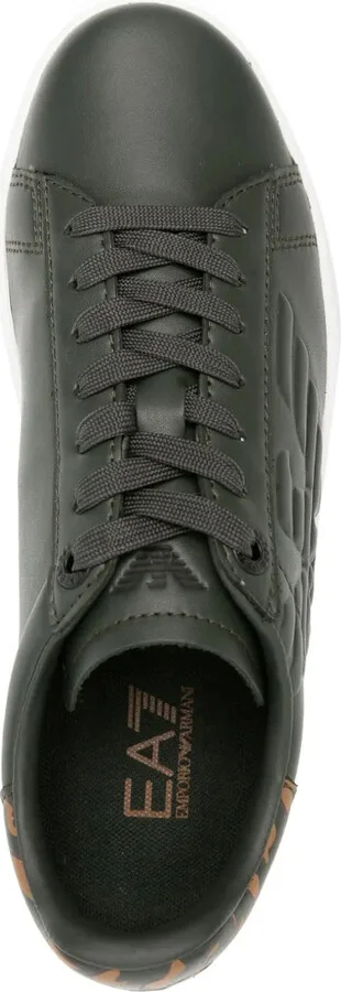 Logo-Embossed Leather Sneakers - Image 4