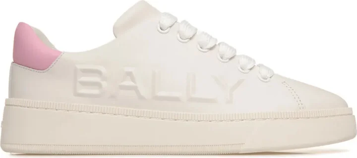 Logo-Embossed Leather Sneakers