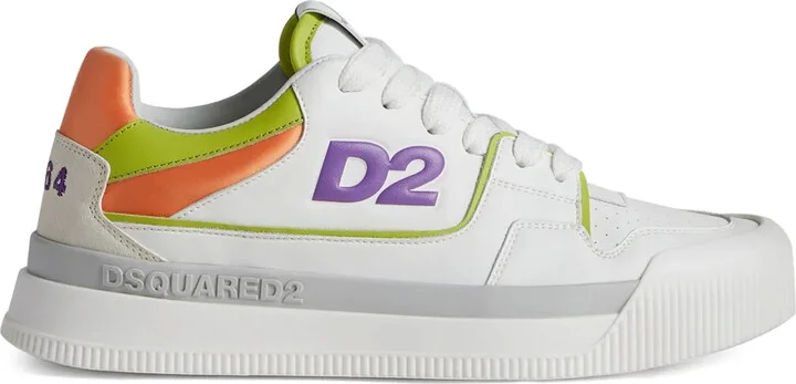 Logo-Embossed Leather Sneakers