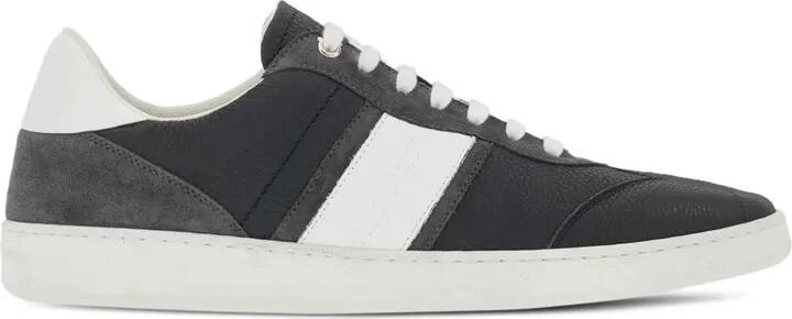 Logo-Embossed Leather Sneakers