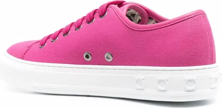 Logo-Embossed Low-Top Sneakers - Image 3