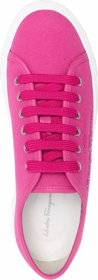 Logo-Embossed Low-Top Sneakers - Image 4
