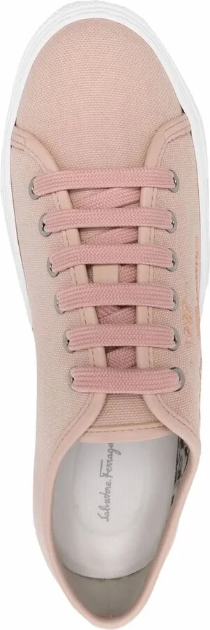 Logo-Embossed Low-Top Sneakers - Image 4