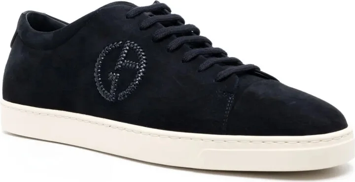 Logo-Embossed Low-Top Sneakers - Image 2