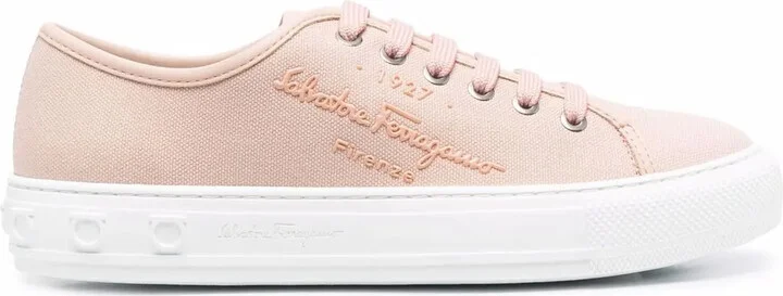 Logo-Embossed Low-Top Sneakers