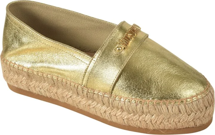 Logo Embossed Metallic Espadrillas - Image 2