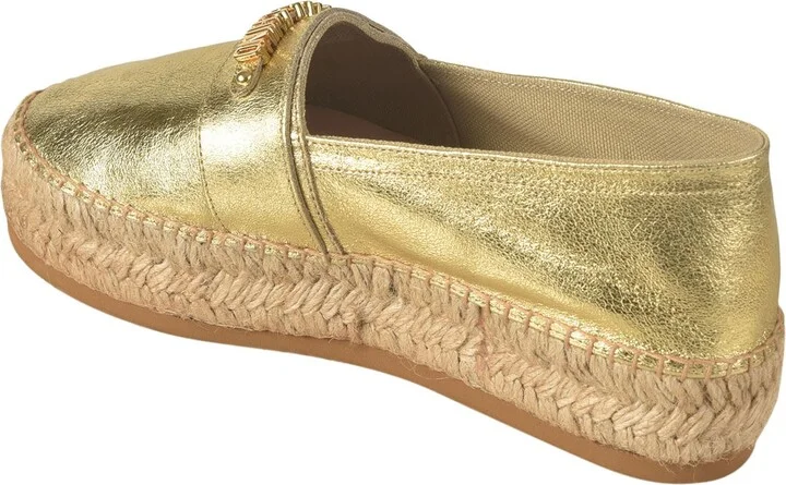 Logo Embossed Metallic Espadrillas - Image 3