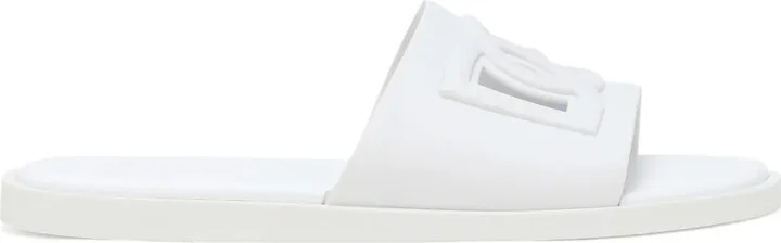 Logo-Embossed Open-Toe Slides