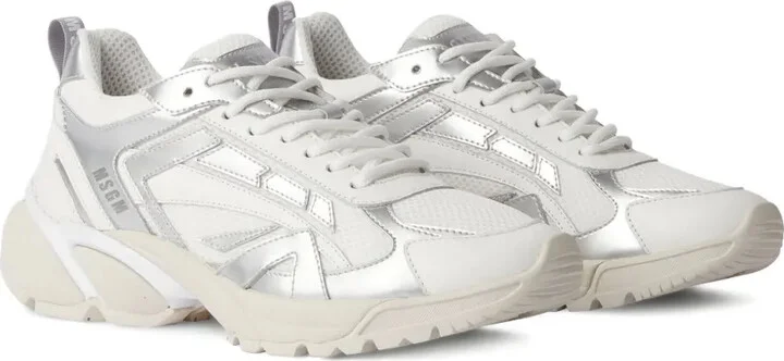 Logo-Embossed Panelled Sneakers - Image 2