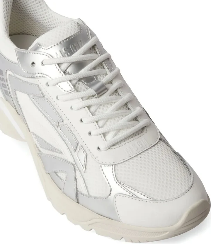 Logo-Embossed Panelled Sneakers - Image 4