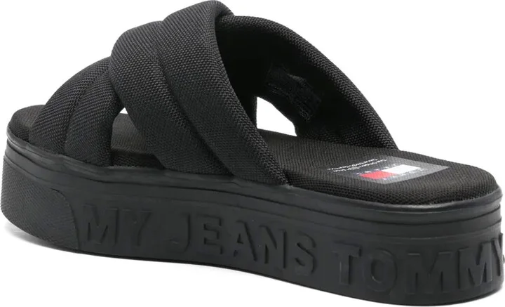 Logo-Embossed Platform Sandals - Image 3