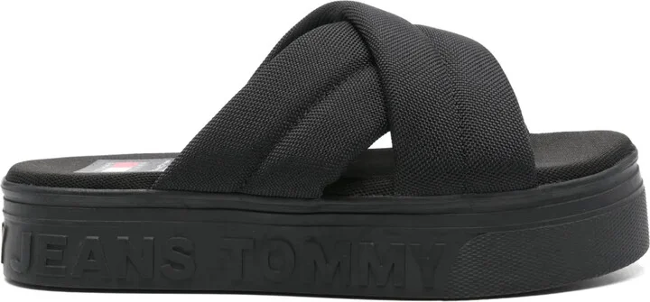 Logo-Embossed Platform Sandals