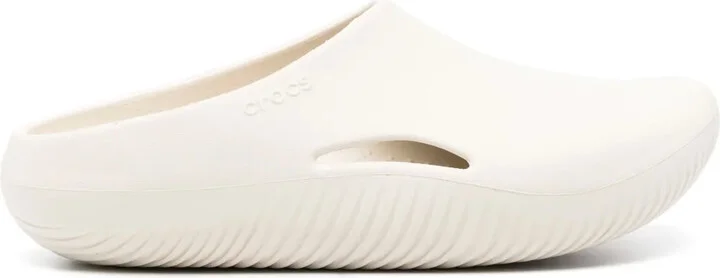 Logo-Embossed Round-Toe Slides