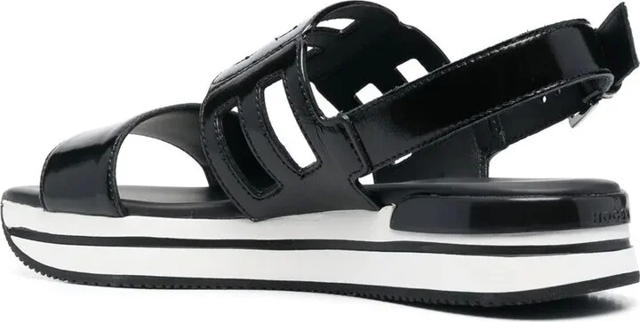 Logo-Embossed Slingback Sandals - Image 3
