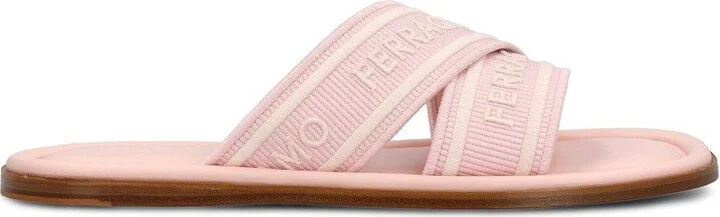 Logo Embossed Slip-on Sandals