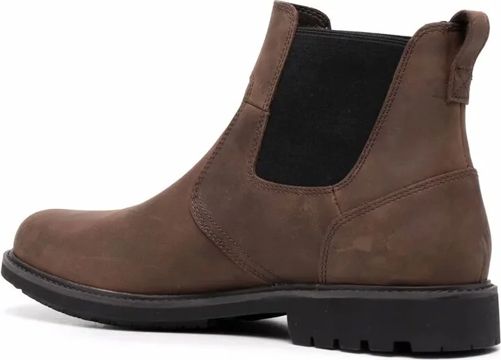 logo-embossed suede Chelsea boots - Image 3