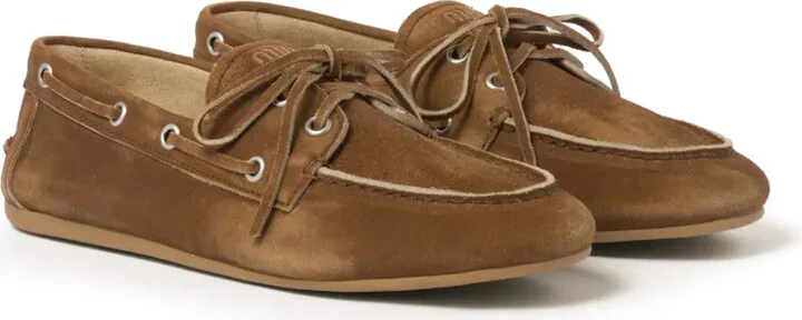 Logo-Embossed Suede Loafers - Image 2