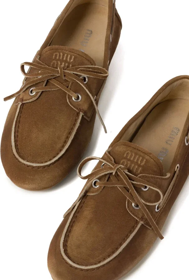 Logo-Embossed Suede Loafers - Image 4