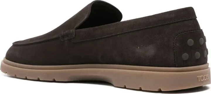 Logo-Embossed Suede Loafers - Image 3